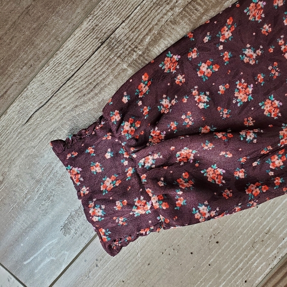 NWT Wrap Front Floral Ruched Mini Dress by NSR/Napean Sea Road Size Medium - Picture 8 of 16